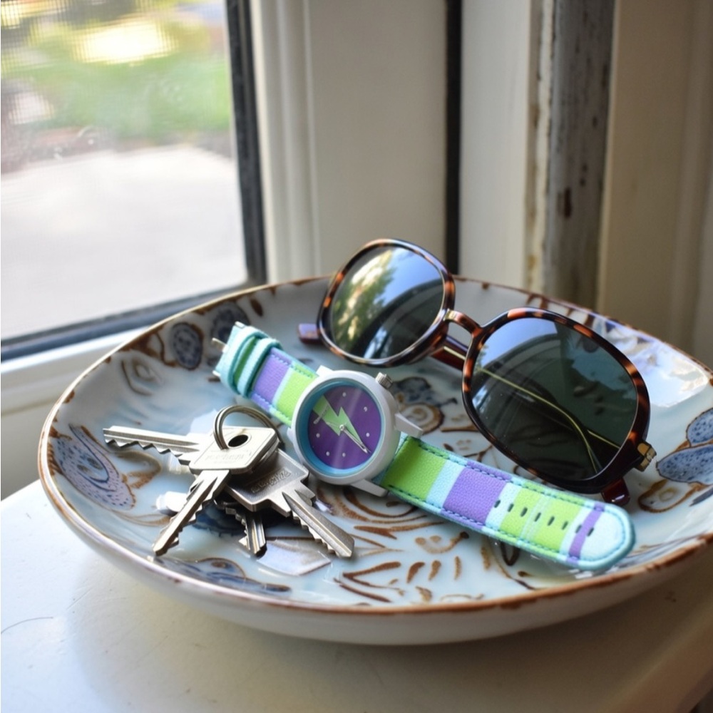 Sprout Watch Hypoallergenic Organic Cotton Watch Band Unisex Blue Green Purple